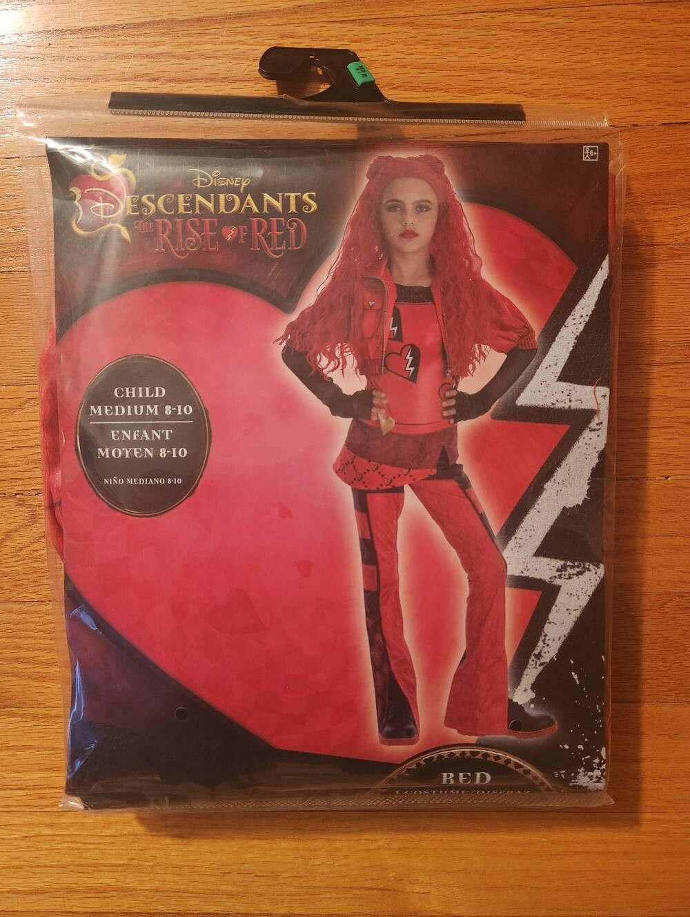 Disney Descendants RED 'Rise of Red' Kids Costume - Size MEDIUM 8-10